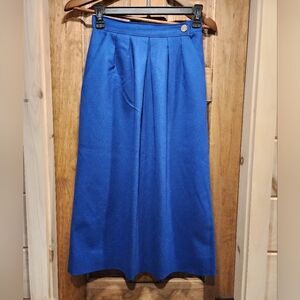 Vintage Royal Blue Skirt